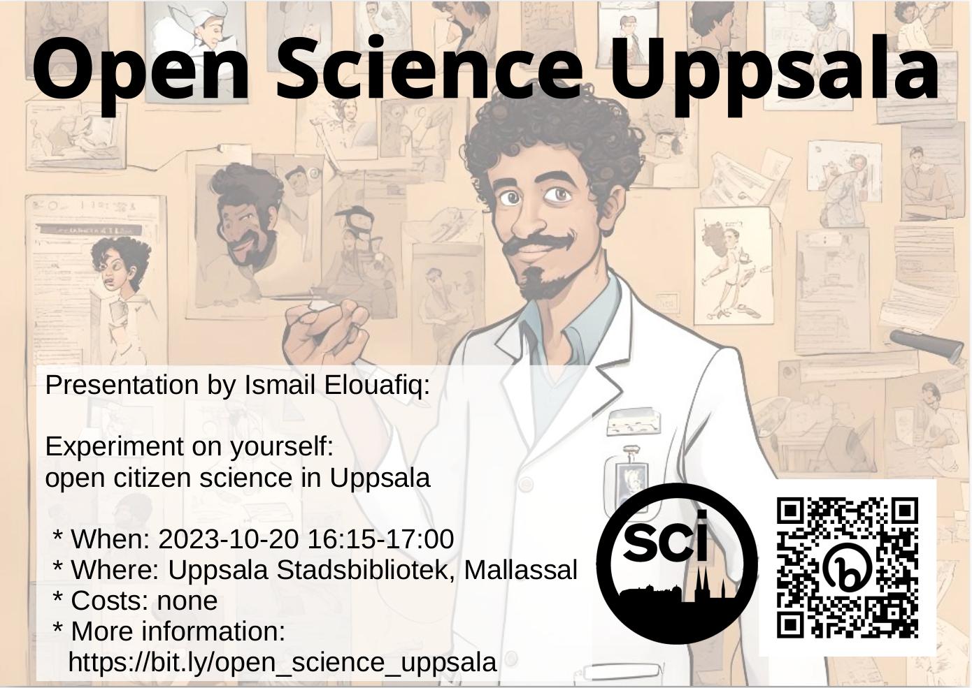 Ismail Elouafiq: 'Experiment on yourself: open citizen science in Uppsala'