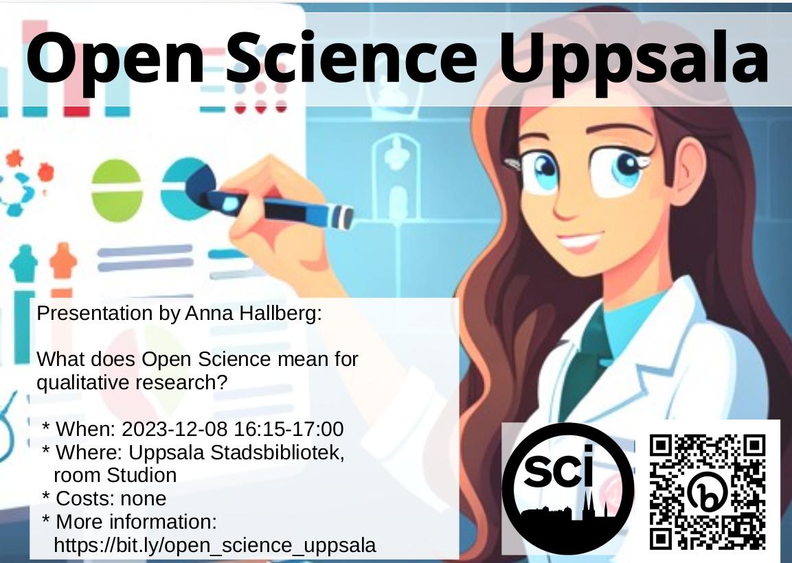 Anna Hallberg: What does Open Science mean for qualitative research?